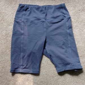 Gray High Waisted Bike Shorts Size S